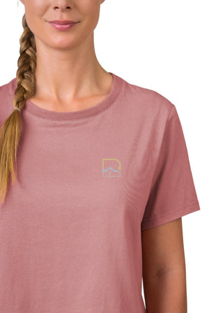 T-shirt de randonnée 100% coton pour Femme "Hannah − ELIN" - Planète Rando