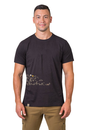 T-shirt de randonnée 100 % de coton biologique pour Homme "Hannah − SKATCH" - Planète Rando
