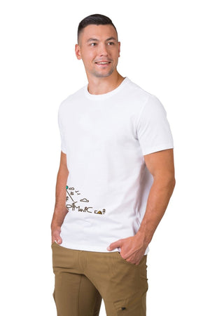 T-shirt de randonnée 100 % de coton biologique pour Homme "Hannah − SKATCH" - Planète Rando