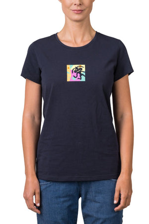 T-shirt de randonnée 95% coton biologique pour femme "Rafiki − MELLO" - Planète Rando