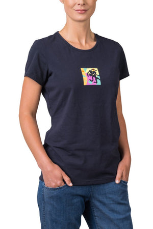 T-shirt de randonnée 95% coton biologique pour femme "Rafiki − MELLO" - Planète Rando
