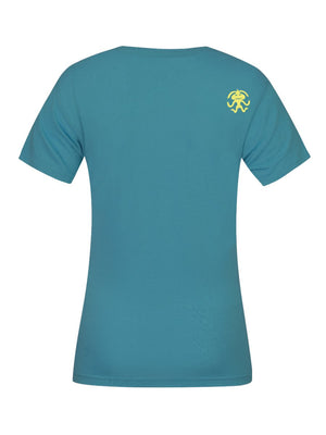 T-shirt de randonnée 95% coton biologique pour femme "Rafiki − MELLO" - Planète Rando