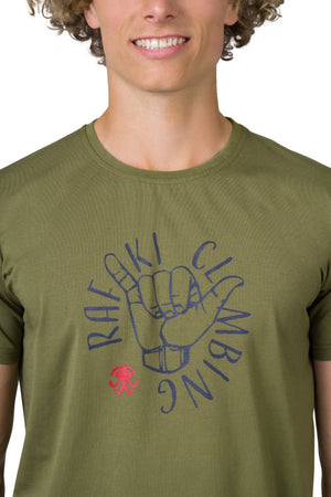 T-shirt de randonnée à 95% de coton biologique pour homme "Rafiki − GRAB" - Planète Rando