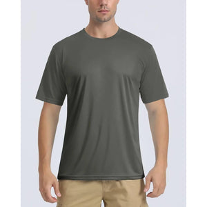 T-shirt manches courtes anti - UV UPF 50+ à col rond homme "TACVASEN - TS204" - Planète Rando