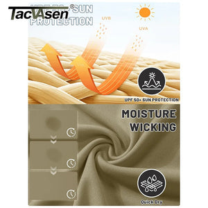 T-shirt strech avec protection solaire UPF 50+ à séchage rapide "TACVASEN - TS132" - Planète Rando