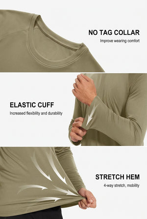 T-shirt strech avec protection solaire UPF 50+ à séchage rapide "TACVASEN - TS132" - Planète Rando