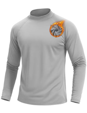 T-shirt thermique polaire à col roulé 4 way strech pour homme "TACVASEN - CTA22" - Planète Rando