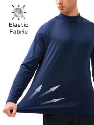 T-shirt thermique polaire à col roulé 4 way strech pour homme "TACVASEN - CTA22" - Planète Rando