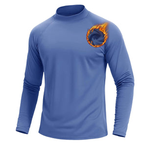 T-shirt thermique polaire à col roulé 4 way strech pour homme "TACVASEN - CTA22" - Planète Rando