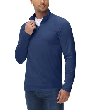T-shirt thermique / sweat-shirt polaire à fermeture éclair 1/4 et manches longues pour homme "TACVASEN - TS321" - Planète Rando