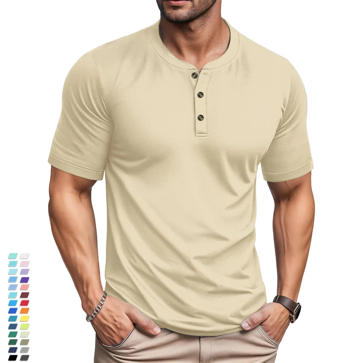 T-shirts manches courtes 100% coton pour homme "TACVASEN - TS277" - Planète Rando