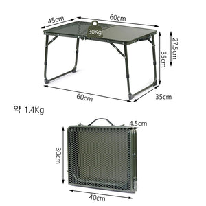 Table de camping en MDF ultralégère et pliable pour le camping et van - life "Naturehike - Mini Fold Table" - Planète Rando