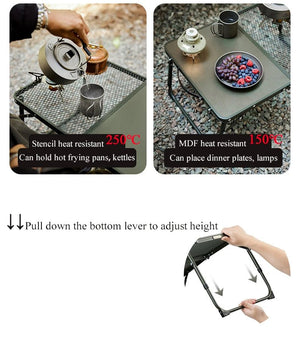 Table de camping en MDF ultralégère et pliable pour le camping et van - life "Naturehike - Mini Fold Table" - Planète Rando