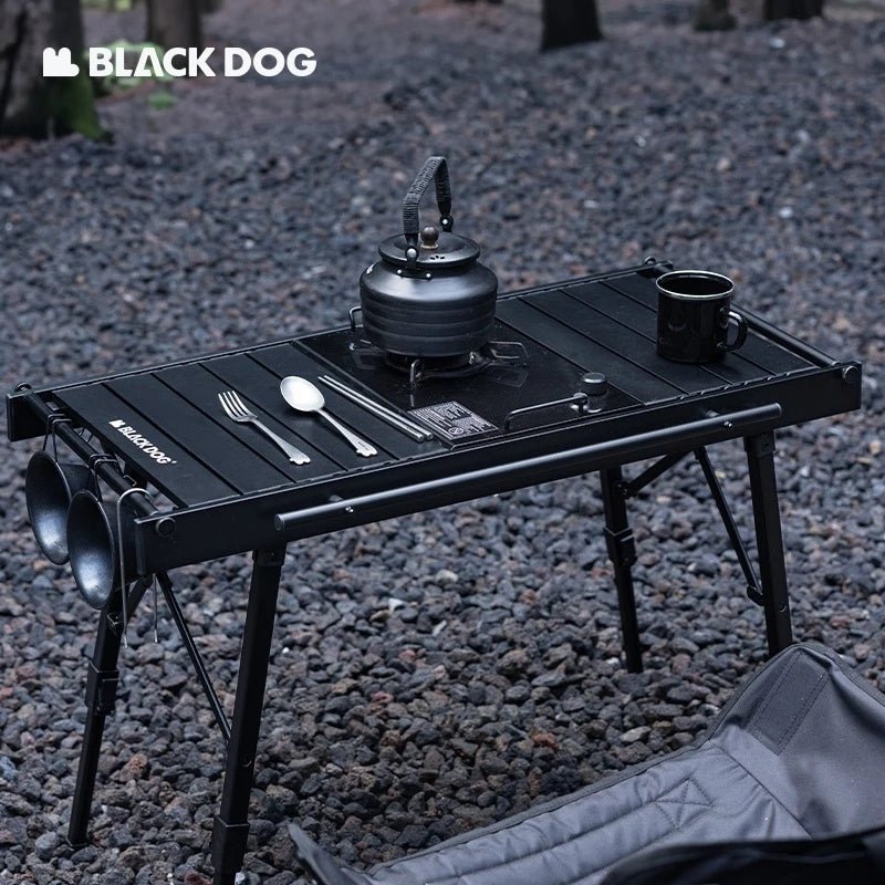 Table de camping IGT pliante en alliage d'aluminium à hauteur réglable pour le camping, van - life "Naturehike Blackdog IGT" - Planète Rando