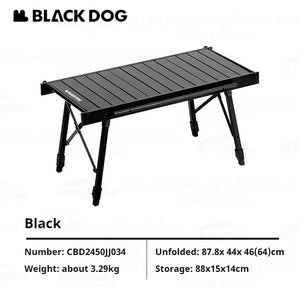 Table de camping IGT pliante en alliage d'aluminium à hauteur réglable pour le camping, van - life "Naturehike Blackdog IGT" - Planète Rando