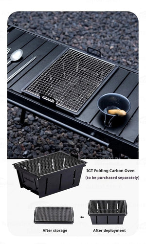 Table de camping IGT pliante en alliage d'aluminium à hauteur réglable pour le camping, van - life "Naturehike Blackdog IGT" - Planète Rando