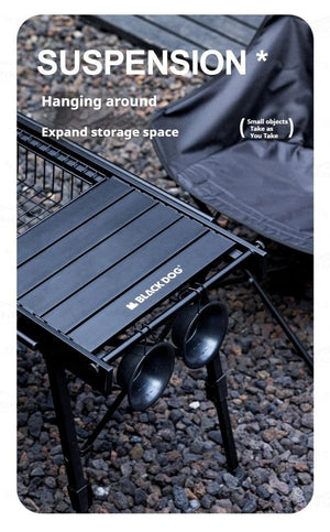 Table de camping IGT pliante en alliage d'aluminium à hauteur réglable pour le camping, van - life "Naturehike Blackdog IGT" - Planète Rando