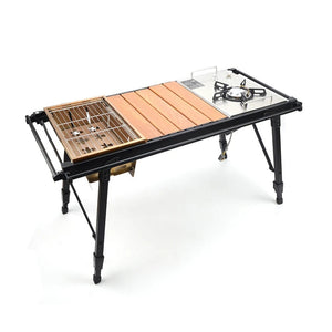Table de camping pliante amovible en bois pour le camping & van - life "HYSJ - HYOT - 138 IGT" - Planète Rando