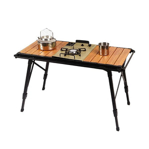 Table de camping pliante amovible en bois pour le camping & van - life "HYSJ - HYOT - 138 IGT" - Planète Rando