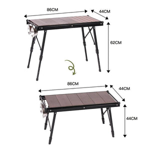 Table de camping pliante amovible en bois pour le camping & van - life "HYSJ - HYOT - 138 IGT" - Planète Rando