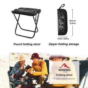 Tabouret de camping pliable pour la pêche, le voyage et le camping "Widesea - WSCH - 007B" - Planète Rando