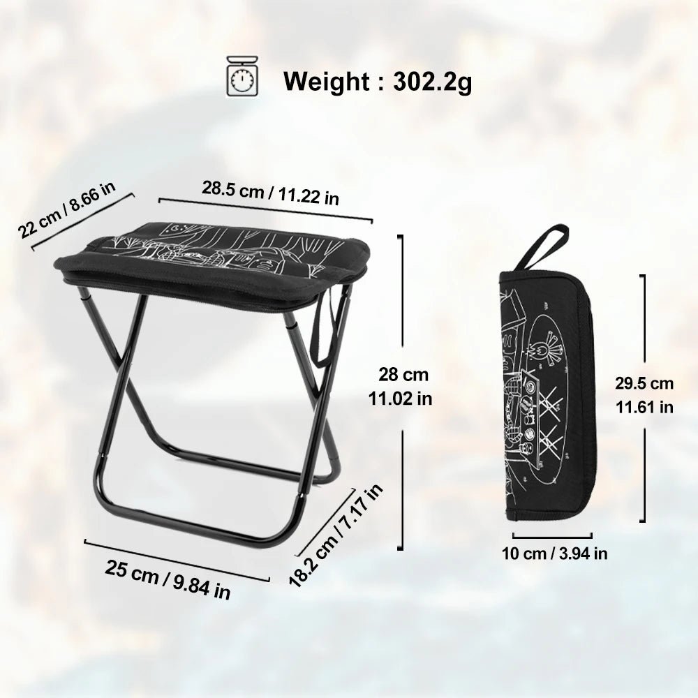 Tabouret de camping pliable pour la pêche, le voyage et le camping "Widesea - WSCH - 007B" - Planète Rando