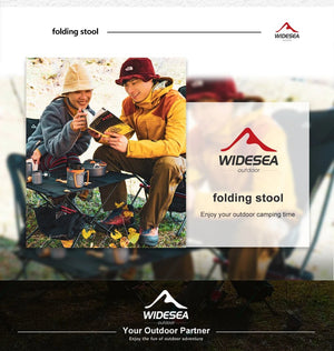 Tabouret de camping pliable pour la pêche, le voyage et le camping "Widesea - WSCH - 007B" - Planète Rando
