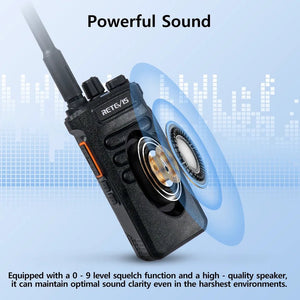 Talkie - walkie / radio bidirectionnelle longue portée de 3 à 5km "Retevis - RT86" - Planète Rando