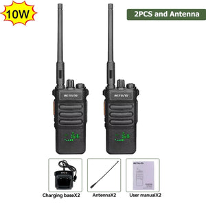 Talkie - walkie / radio bidirectionnelle longue portée de 3 à 5km "Retevis - RT86" - Planète Rando