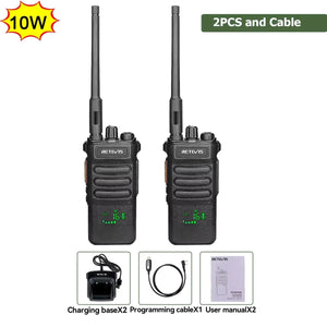 Talkie - walkie / radio bidirectionnelle longue portée de 3 à 5km "Retevis - RT86" - Planète Rando