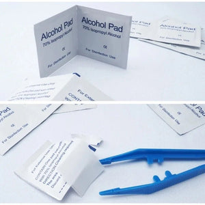 Tampons de coton imbibés d'alcool 70% "Sanke Rescue - Alcohol pads" - Planète Rando
