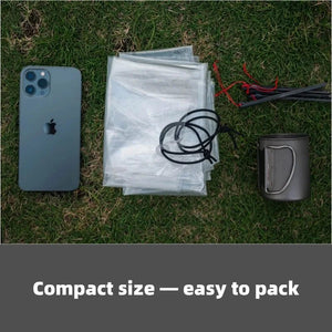 Tapis de sol / bâche imperméable pour tente en film polycro ultraléger à partir de 60g "Horizon Outdoor - Polycro ground sheet" - Planète Rando
