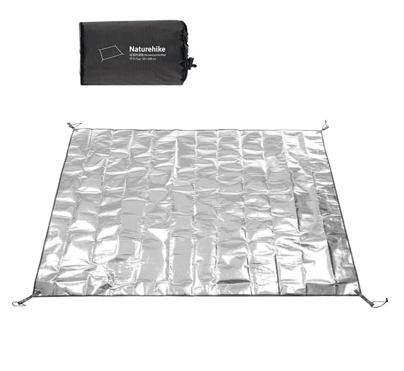 Tapis de sol de camping étanche, feuille d'aluminium PE multifonctionnelle, polymère de pique - nique "Naturehike - NH20FCD03" - Planète Rando