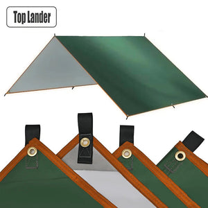 Tarp anti UV UPF 50+ / bâche de camping imperméable jusqu'à 3*5M "Top lander - Camping tarp" - Planète Rando