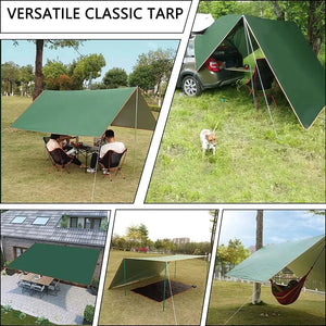 Tarp anti UV UPF 50+ / bâche de camping imperméable jusqu'à 3*5M "Top lander - Camping tarp" - Planète Rando
