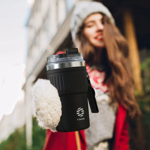 Tasse à café / mug isotherme en acier inoxydable sans BPA 400 ml "FEIJIAN - FJ - YZ400" - Planète Rando