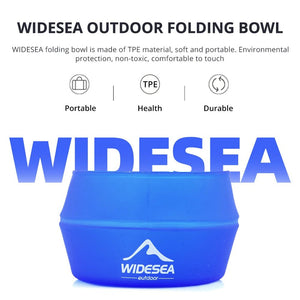 Tasse pliable de randonnée / bivouac 250ml "Widesea - Camping Folding Bowl" - Planète Rando