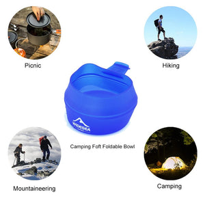 Tasse pliable de randonnée / bivouac 250ml "Widesea - Camping Folding Bowl" - Planète Rando