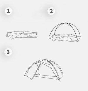 Tente de bivouac autoportante ultralégère pour 2 personnes 1,8kg "3F UL GEAR - TaiJi 2" - Planète Rando
