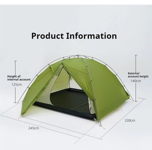 Tente de bivouac autoportante ultralégère pour 3 personnes 2,8kg "3F UL GEAR - TAIJI 3" - Planète Rando