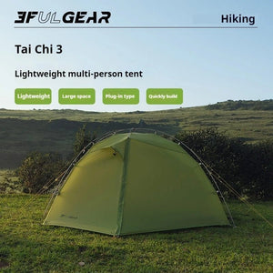 Tente de bivouac autoportante ultralégère pour 3 personnes 2,8kg "3F UL GEAR - TAIJI 3" - Planète Rando