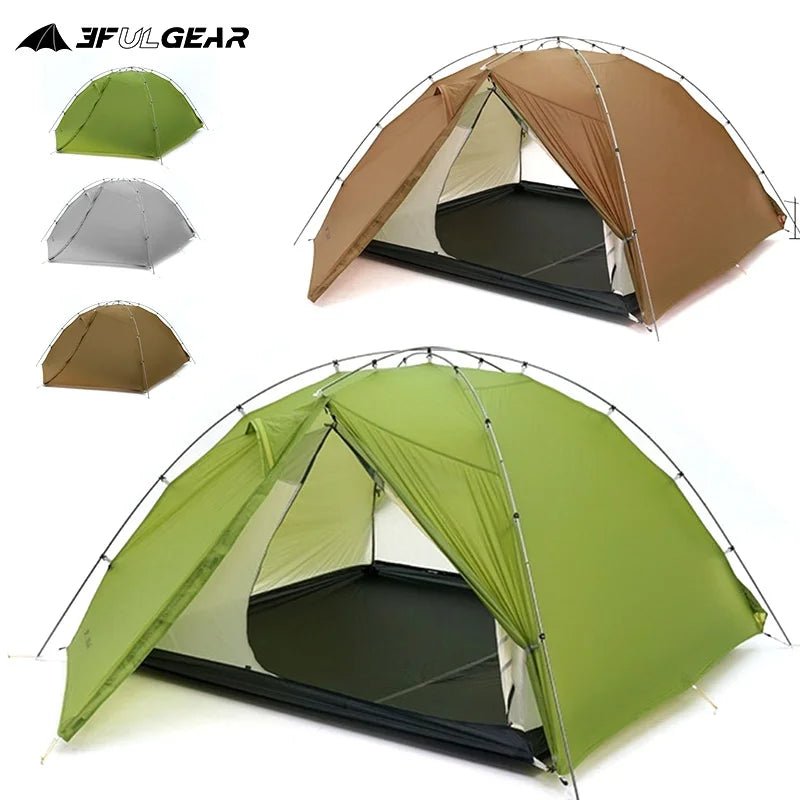 Tente de bivouac autoportante ultralégère pour 3 personnes 2,8kg "3F UL GEAR - TAIJI 3" - Planète Rando
