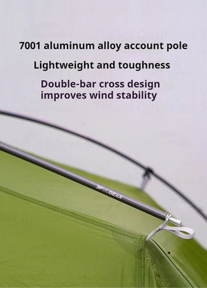 Tente de bivouac / bikepacking ultra - légère pour 1 personne à double - parois avec arceaux aluminium 1,45kg "3F UL GEAR - Taiji 1" - Planète Rando