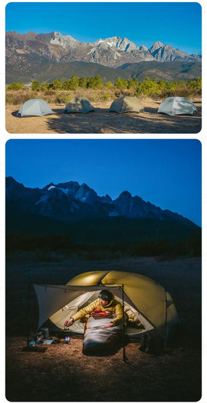 Tente de bivouac ultralégère à double - parois imperméable 1 à 2 pers à partir de 1,2kg "Naturehike - Mongar UL" - Planète Rando