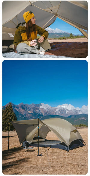 Tente de bivouac ultralégère à double - parois imperméable 1 à 2 pers à partir de 1,2kg "Naturehike - Mongar UL" - Planète Rando