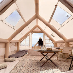 Tente de camping gonflable pour 4 à 8 personnes avec fenêtres "Pakicetus - Inflatable Tent" - Planète Rando