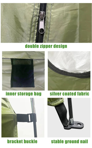 Tente de douche portable pour le camping et van - life "Westtune - Shower tent" - Planète Rando