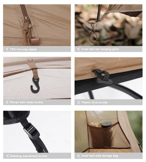 Tente de lit pour 1 personne avec moustiquaire et double - parois "Vidalido - Floating tent" - Planète Rando