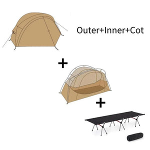 Tente de lit pour 1 personne avec moustiquaire et double - parois "Vidalido - Floating tent" - Planète Rando