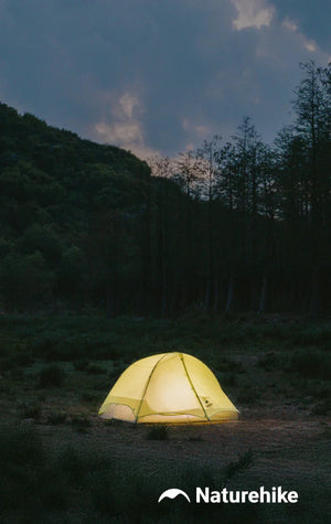 Tente de randonnée ultralégère en nylon 10D pour 1 à 2 personnes à partir de 780g "Naturehike - Star River EXT" - Planète Rando
